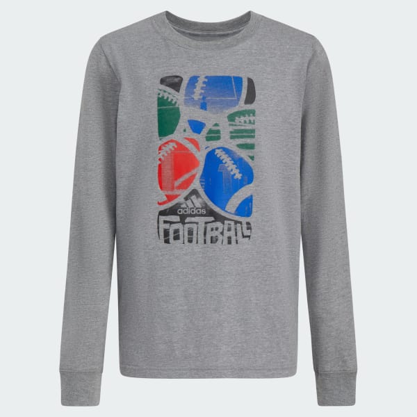 Multi Long Sleeve Graphic Heather Tee (Extended Size)