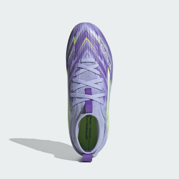 Purple F50 Sparkfusion League Firm Ground/Artificial Grass Boots Kids