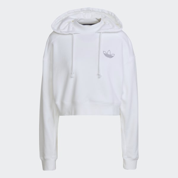 Blanco Polera con Capucha CH451
