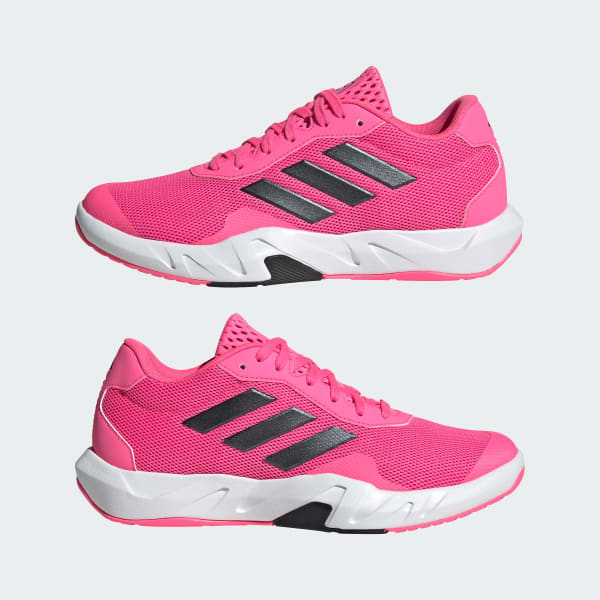 Pink adidas gym shoes on sale