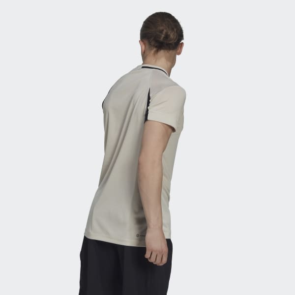 Beige Tennis U.S. Series T-shirt LA196