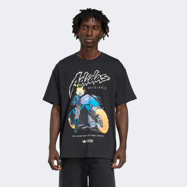 Sort Adidas_Marvel_Ghost Rider Oversized Men T-shirt