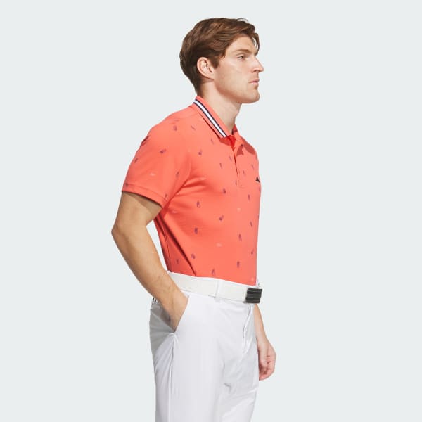 Red AEROREADY Playgreen Monogram Short Sleeve Polo Shirt