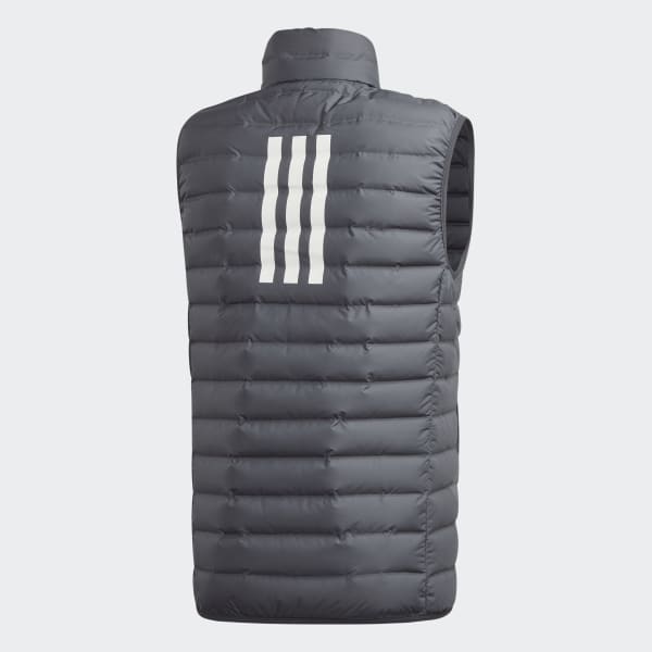 adidas Varilite Soft 3 Stripes Down Vest Grey adidas Australia