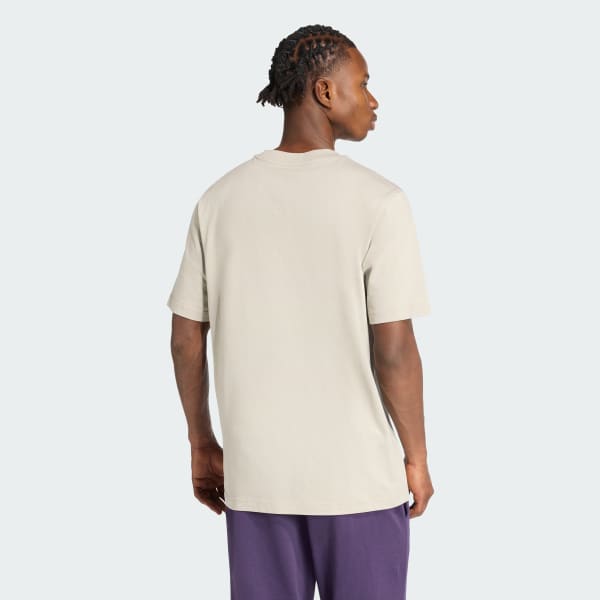 Gri Essentials Small Logo Single Jersey Tişört