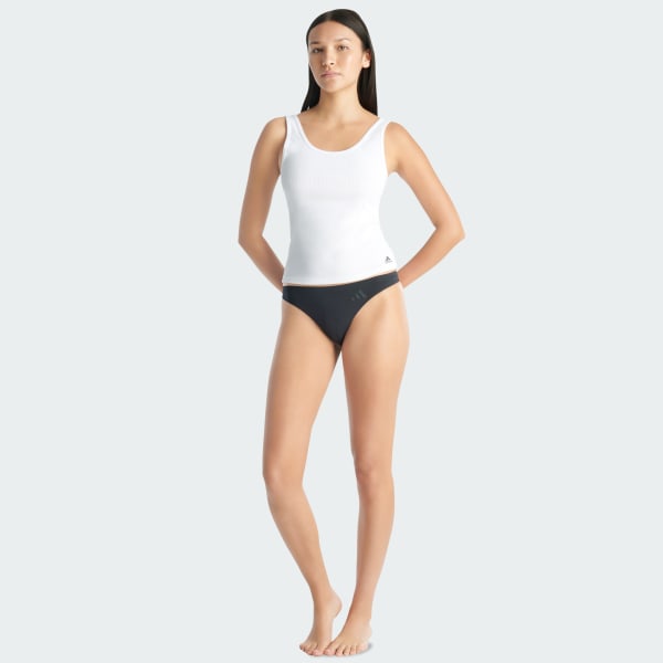 zwart Active Ultimate Stretch 3-Pack String ondergoed