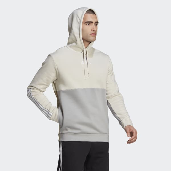 Beige Essentials Colorblock Fleece Hettegenser RO327