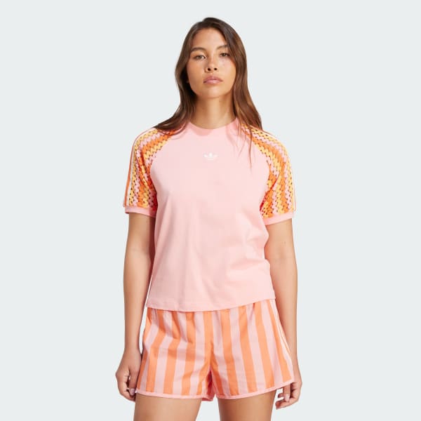 Pink adidas Originals Summer Glow Cali T-shirt