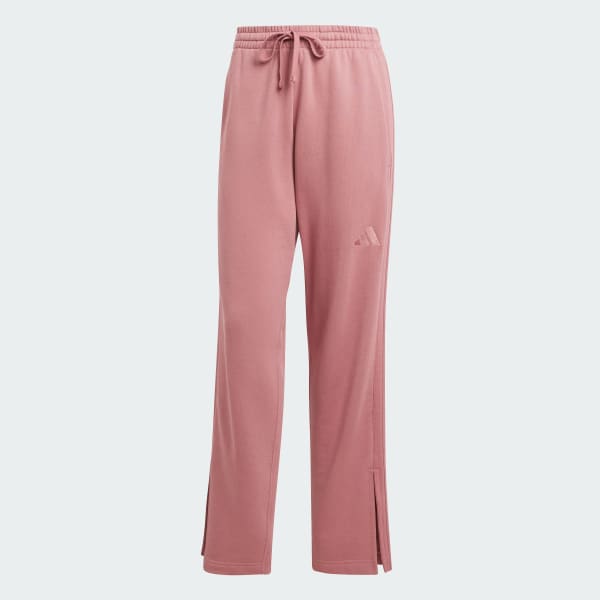 ruzová ALL SZN French Terry 3-Stripes Straight Leg Joggers