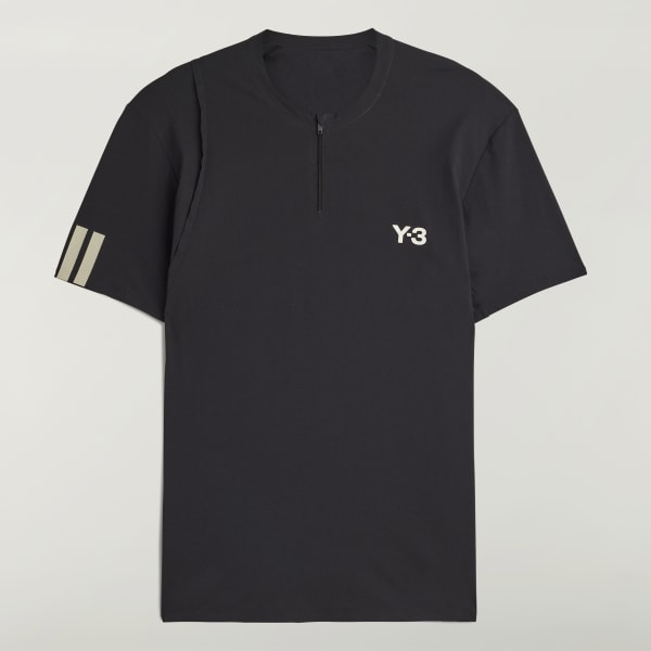 Y-3 ブラック Tシャツ アディダス三本線 アディダス Y-3 Slim Short Sleeve Tee - ブラック | アディダス