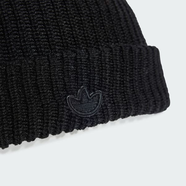 Negro Gorro Beanie Corto Adicolor