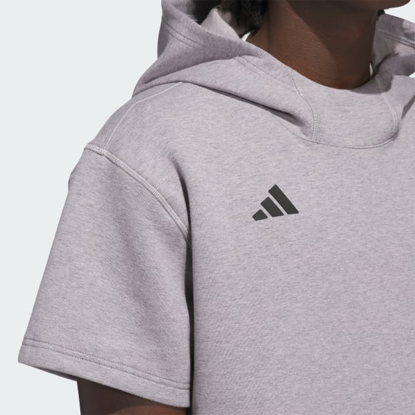 Adidas no sleeve hoodie new arrivals