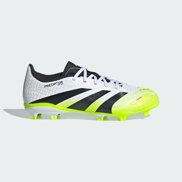 Blanco Zapatos de fútbol Predator League para terreno firme/multiterreno para niños