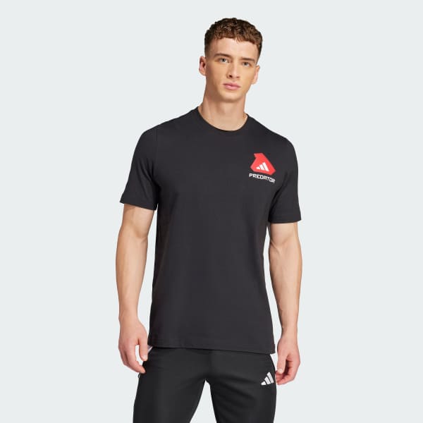 Svart Predator History Graphic T-skjorte