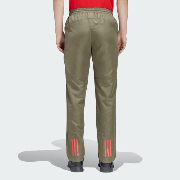 Green TRAINING ESSENTIALS BIG LOGO PANTS