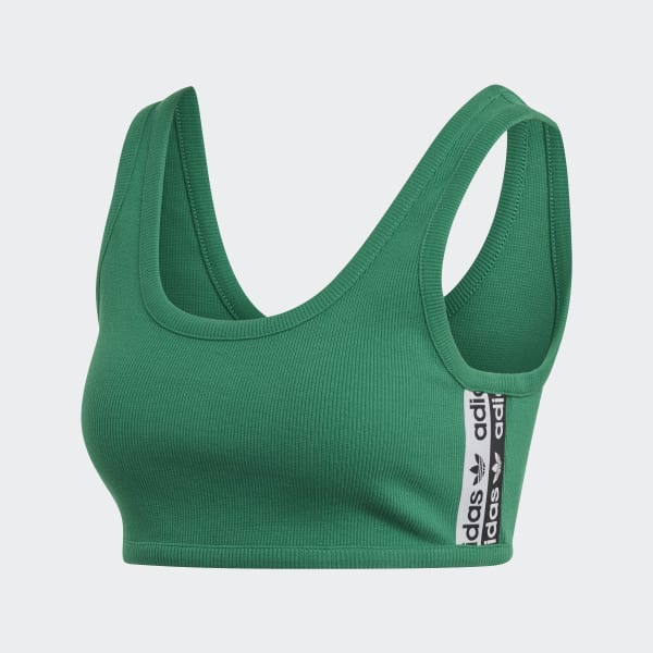 green sports bra