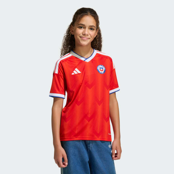 Rojo Camiseta Local Selección Chilena 26 para Niños