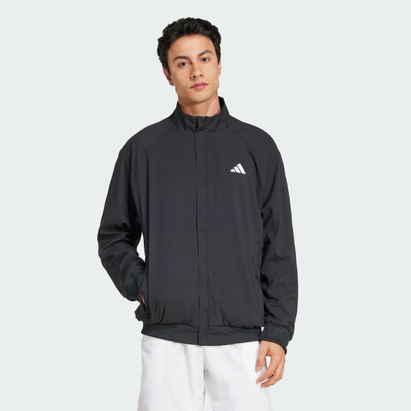 Schwarz Walk-On Tennisjacke