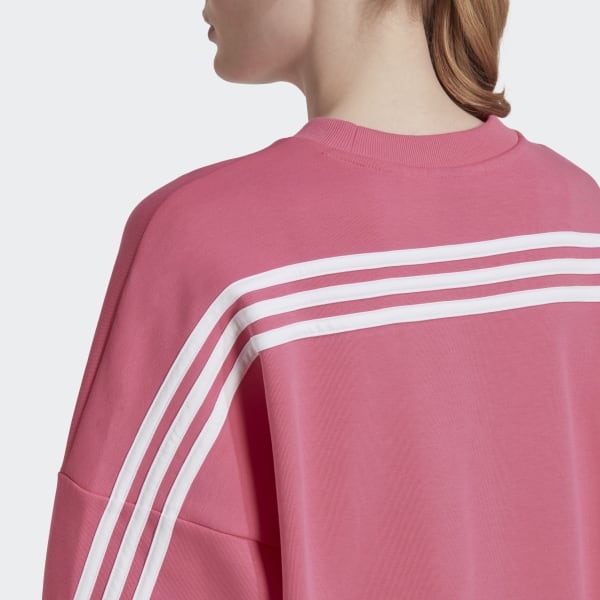Rozowy adidas Sportswear Future Icons 3-Stripes Sweatshirt LOR06