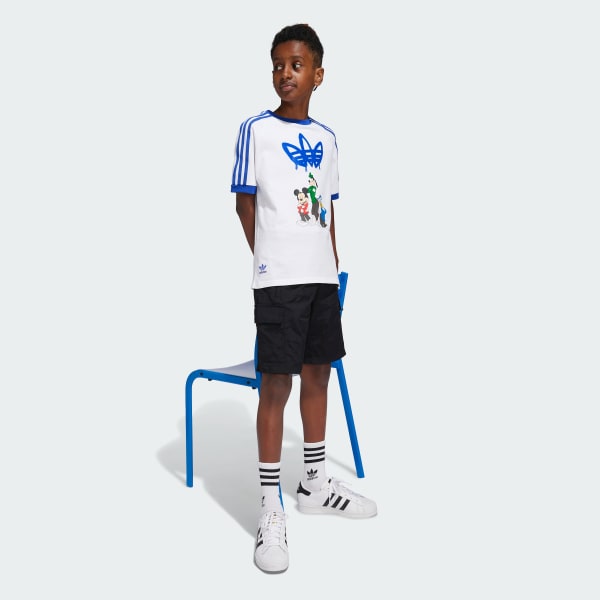 White adidas x Disney Mickey Mouse Tee Kids