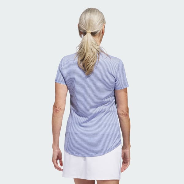 Azul Playera Polo de Manga Corta Ottoman Para Mujer
