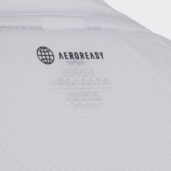 White AEROREADY Training 3-Stripes Tee