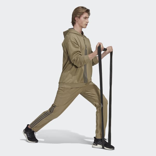 zelená Mikina s kapucňou AlphaStrength Fleece