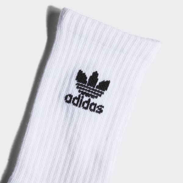 Crew Socks 6 Pairs - White | Kids Unisex & Originals | adidas