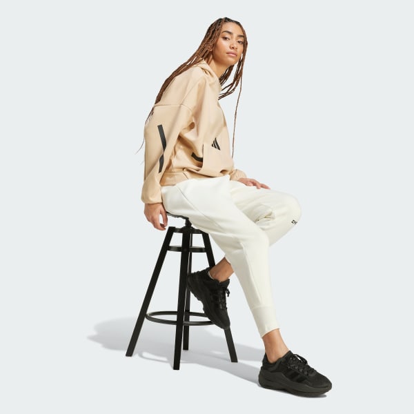 Beige adidas Z.N.E. Hooded Sweatshirt