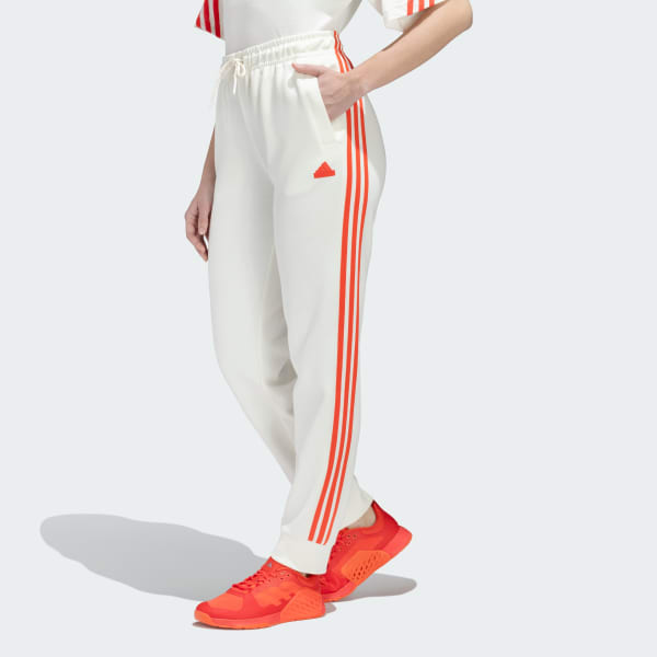 White FUTURE ICONS 3 STRIPES PANTS