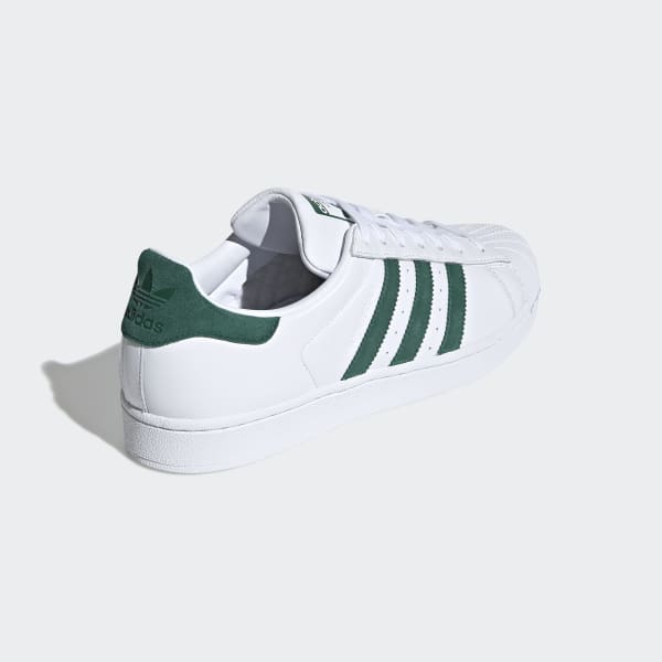 adidas superstar womens green and white