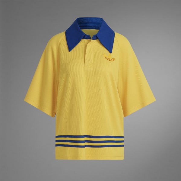 Camisa Polo Adicolor 70S Malha - Amarelo adidas | adidas Brasil Camisa Polo Adicolor 70S Malha - Amarelo adidas | adidas Brasil