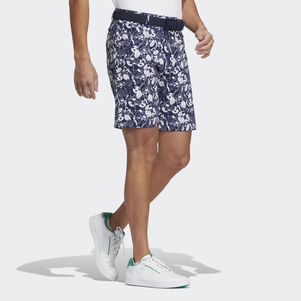 Blue Play Green Graphic Shorts