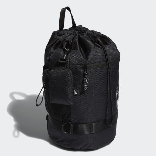 Black Convertible Bucket Backpack