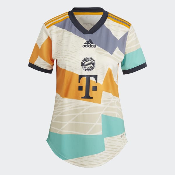 Beige FC Bayern München 22/23 Vierde Voetbalshirt