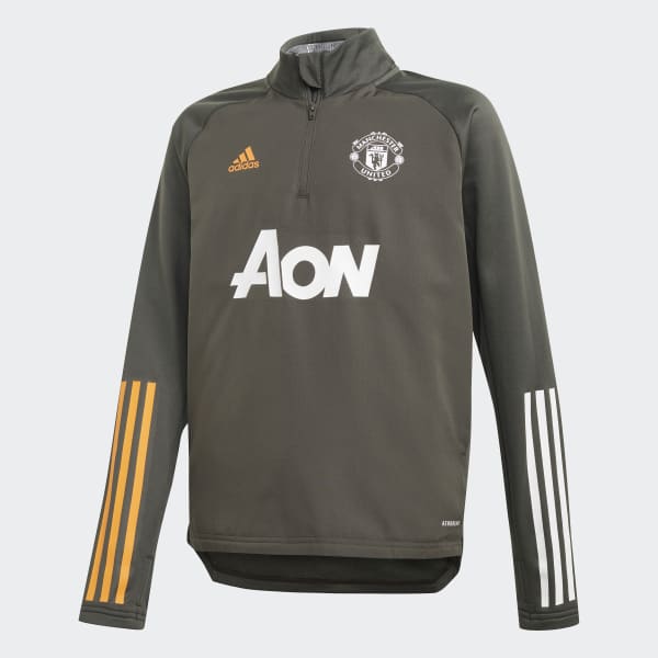 Adidas Manchester United Warm Top Green Adidas Uk