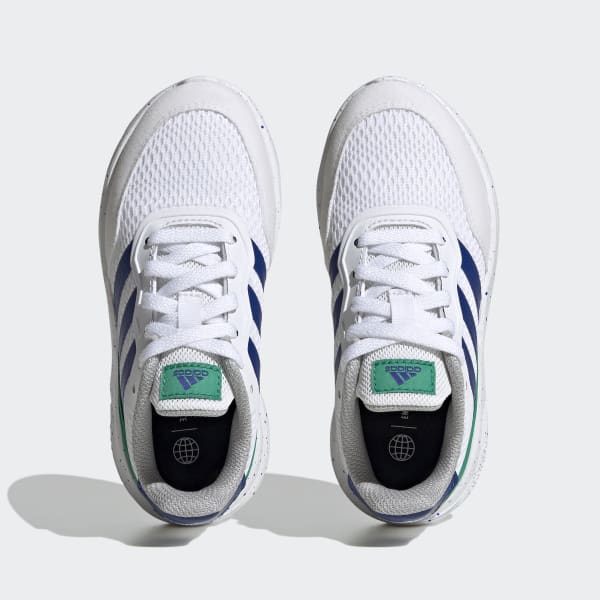 White Nebzed Lifestyle Lace Running Shoes