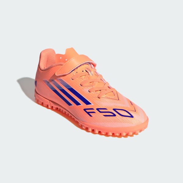 Orange F50 CLUB 탈부착 TF 축구화 키즈