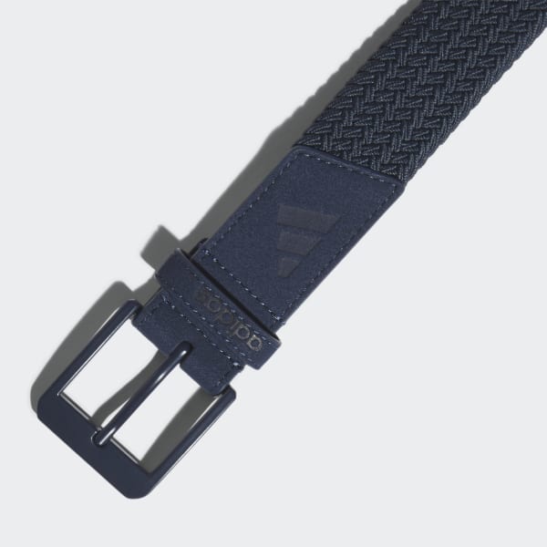 Adan Braided Stretch Webbing Belt, blue
