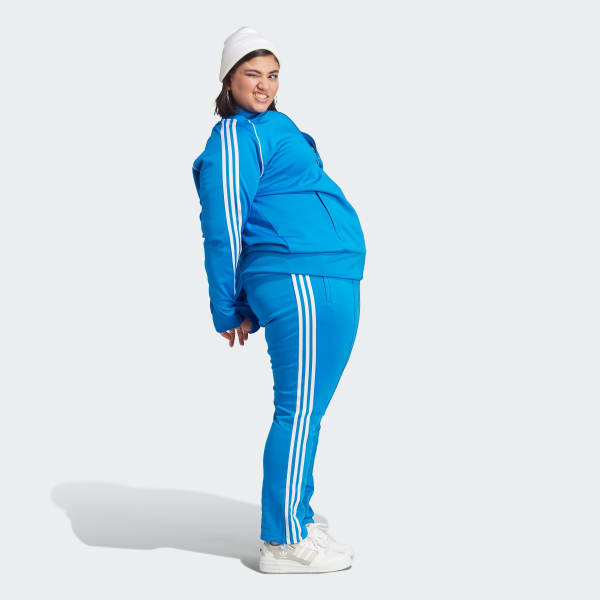 adidas Adicolor SST Track Pants (Plus Size) - Blue, Women's Lifestyle