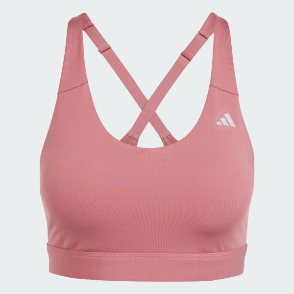 Pink Ultimateadidas Run Medium-Support Bra
