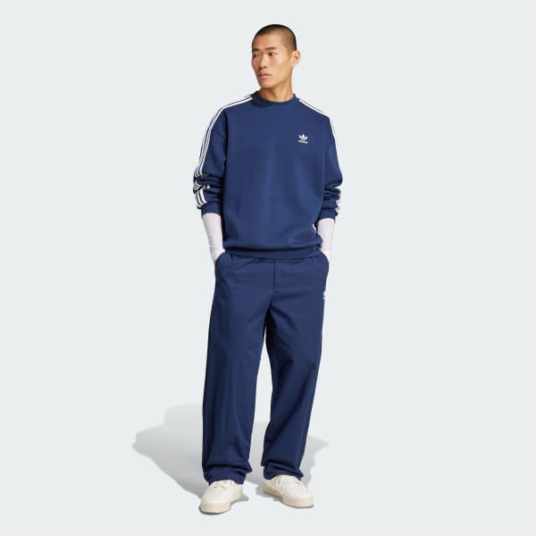 Bleu Sweat-shirt ras-du-cou oversize Adicolor