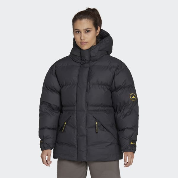 Czerń adidas by Stella McCartney Mid-Length Padded Winter Jacket