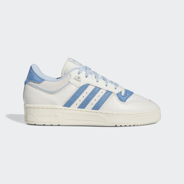 Zapatillas adidas blancas rayas azules on sale