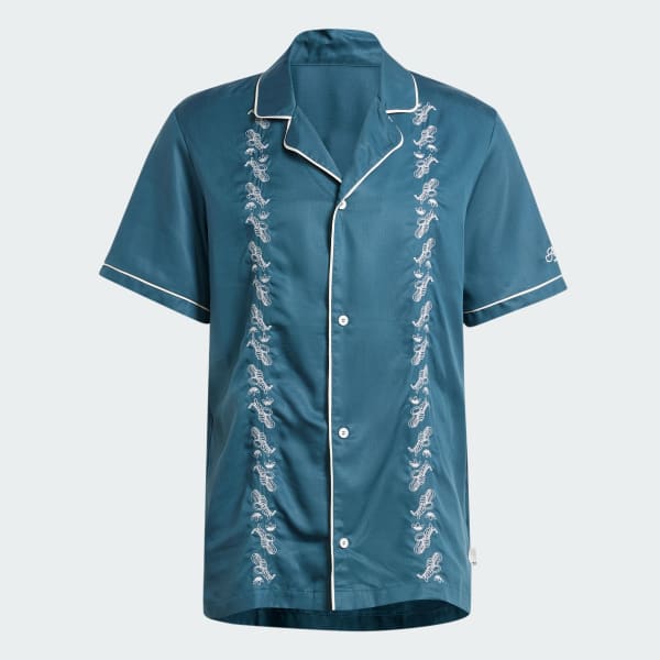 Turquesa Camiseta de Bowling Leisure