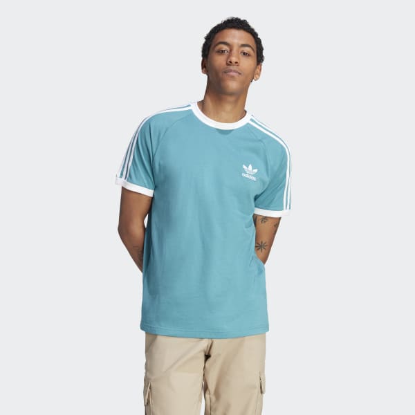Turquoise T-shirt 3 bandes Adicolor Classics