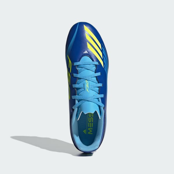 สีน้ำเงิน รองเท้าฟุตบอล F50 Messi Club Firm/Multi-Ground