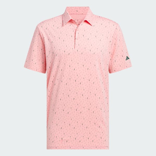 Pink Ultimate365 Allover Print Polo Shirt