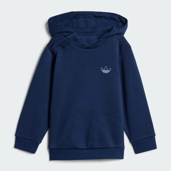 Blue Graphic Hoodie Set Kids