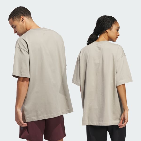 Bej adidas Basketball Tişört (Unisex)